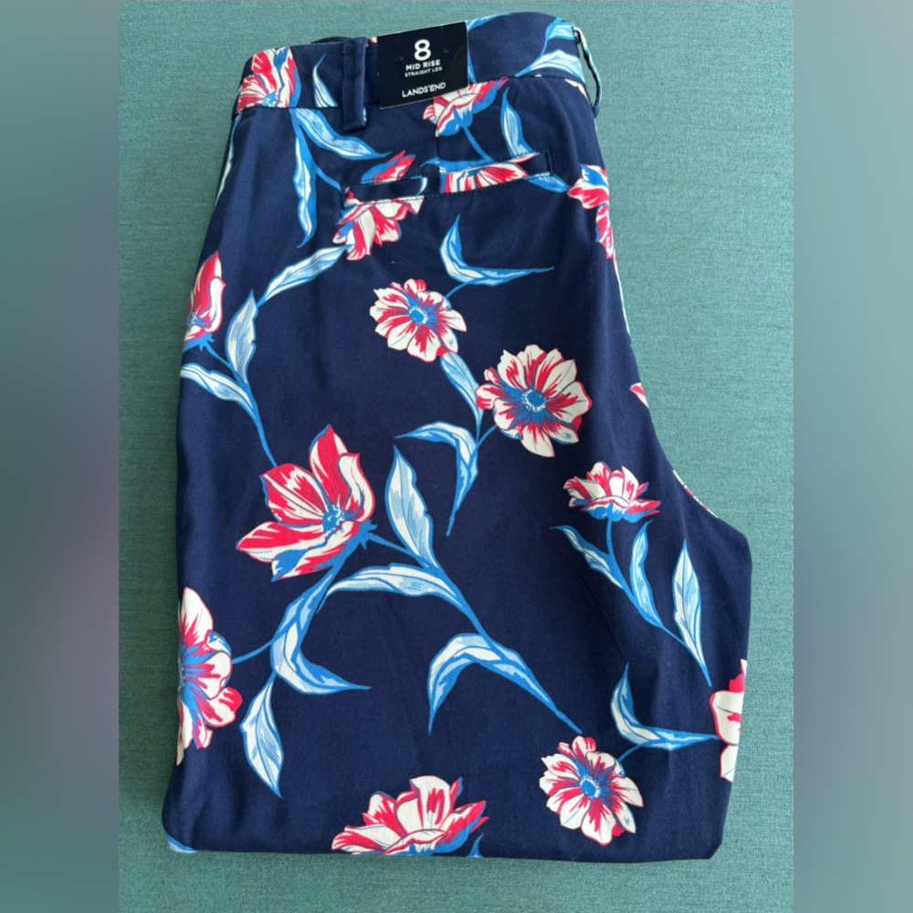New Lands End Mid-rise Straight leg trousers